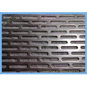 Galvanized Steel Slotted Hole Perforated Metal Cladding Panels Corrosion Resistant
