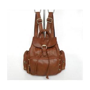 China Wholesale Price Unique Style Vintage Tan Leather Backpack Shoulder Bag Handbag #3013B-1 wholesale