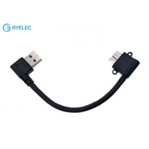 USB 3.0 USB-A Male Left Angle To USB 3.0 Micro-B Male Right Angle Cable For HD Disk