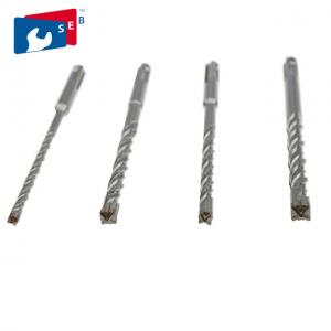 Rotary SDS MAX Hammer Drill Bits Cross Tip Sandblasting Finish Long Life Span