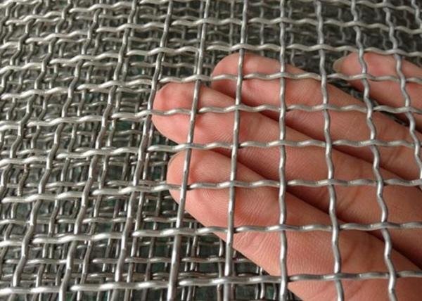 Woven Crimped Knitted Screen Mesh / Vibrating Screen Mesh Used In Vibrating Stone Crushers