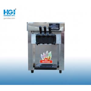 Three Flavor Soft Ice Cream Machine Table Model Small Commercial