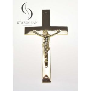 China Golden PP Recycled Material Catholic Funeral Cross Classic Style ECO Friendly PF-02 supplier