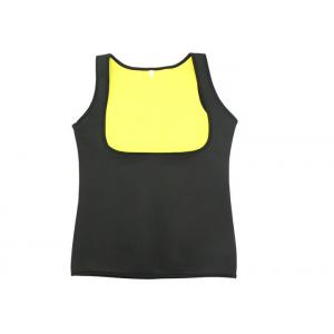 Black Yellow 4mm Neoprene Body Shaper Slimming Vest For Ladies Keep Body Hot