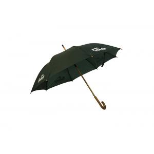 J Stick Wooden Handle Umbrella 23 Inch Metal Frame Customized Logo Design