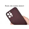 Camera Full Cover Protection Red Aramid Fibre Case For iPhone 12 Pro Carbon Case