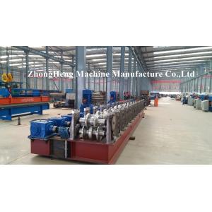 Automatic Highway Guardrail Roll Forming Machine For 475 mm Coil PLC control