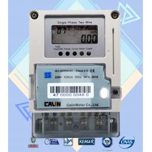 Card Prepayment Single Phase Electric Meter , Surge Protection Wireless Power Meter