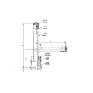 TR573 High Pressure Tyre Valves Clamp In Brass Straight 115mm V3.21.7 With EPDM Grommet