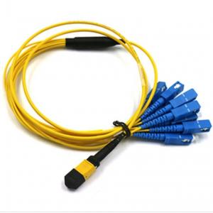 12 Core MPO Breakout Cable , MTP SC Patch Cable For FTTH FTTA