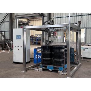 200L/IBC Visual Positioning Fully Automatic Liquid Pallet Filling Machine With Cognex Camera And U Type Scale