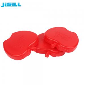 China Custom Eco Friendly Colorful Ice Blocks For Cool Boxes 100Ml Apple Shape supplier