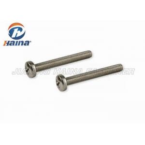 China Stainless Steel Machine Screws Cross Recessed Pan Head For Electric Products supplier