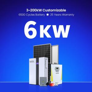China Complete Solar Hybrid System Kit 3000W 4000W 5000W 5Kw 6Kw 10Kw 15Kw Combo Solar Panels Power System for Home supplier