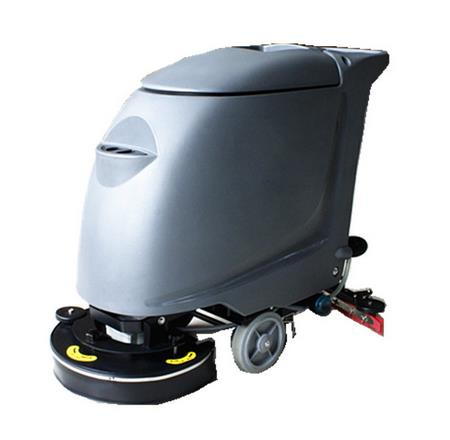 Hand-Push Floor Scrubber with 40L Solution Tank 45L Recovery Tank and 2000m2/h Efficiency for Marble Floors