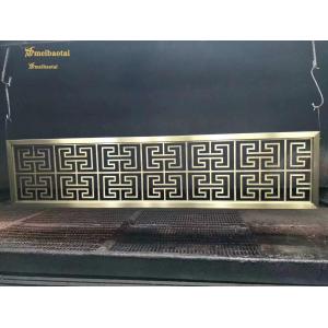 SS304 Gold Hairline Black Hairline Stainless Steel Screen Decoration Room Divider
