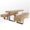 Luxury Garden Furniture Dining Table Set with Bench Chair Garden wood Table