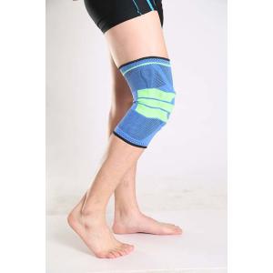 Best quality blue white knitted knee Support /Strap /Brace/ Pad /protector knee pad Made in China