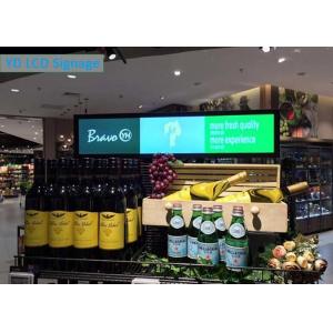 LCD Shelf Edge Display Indoor Digital Signage Advertising Player 60mm Stretched Bar Screen