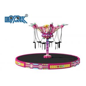 Kids Adult Amusement Park Ride Equipment Round Euro Jumping Bungee Trampoline