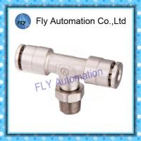 China Pneumatic Tube Fittings T-Tee nickel-plated brass push-in fittings PB series on sale