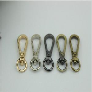 Factory direct sale metal zinc alloy 10 mm hanging brush anti brass snap hook for handbag