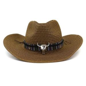 China Fashion Cheap Wholesale Men Hats Paper Cowboy Straw Hat supplier
