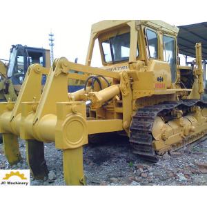 D155A-1 Old Komatsu Dozer Bulldozer / Komatsu High Track Dozer With Three Shank Ripper