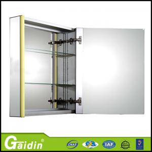 China quality assurance China factory aluminum alloy modren design wall mounted bathroom mirror cabinet supplier