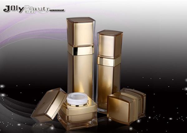 El oro bordeado PMMA 120ml vacia los envases del maquillaje para clasificar la