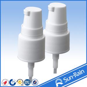 China 18mm 20mm 24mm Full White plastic cosmetic pumps for lotion bottles wholesale