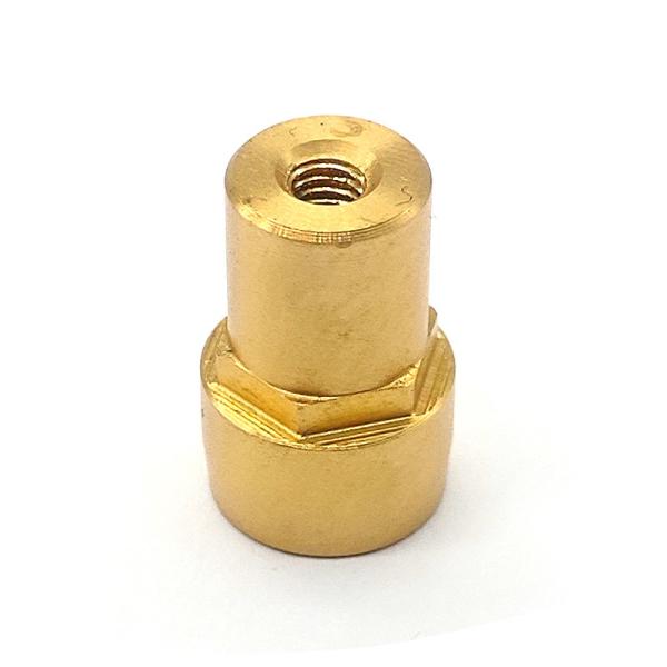 China Gold Plated Brass Machined Components Turning Brass Terminal Connector wholesale