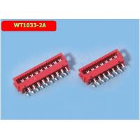 China WT1033-2A IC Socket Connector Red Single Row Idc Connector Wire End Long Foot on sale
