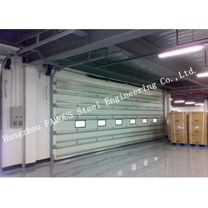 China Vertically Opening Transparent Industrial Garage Doors With Flexible Curtain Shutter Doors supplier