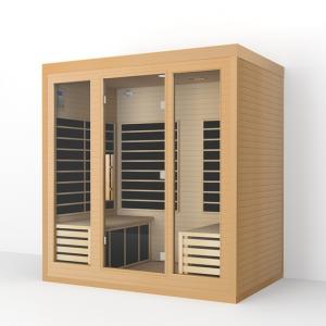 ODM OEM Solid Wood Large Far Infrared Sauna Room For 4 Person Size