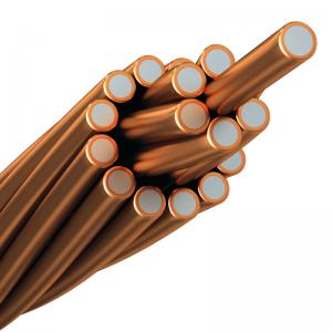 China Bare Copper Clad Aluminum Stranded Wire For Electrical Conductor supplier