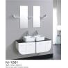 MDF Material Double Sink Vanity Unit , Wall Mounted Bathroom Cabinet Size 1200