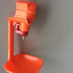 China holding card bracket clamp clip chick chicken water nipple drinker for quail broiler poultry square tube pipe supplier