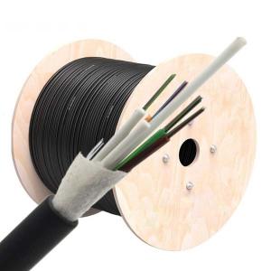 O canal de fibra ótica não metálico do cabo de fibra ótica de 48 núcleos cabografa o fio de aço ou o FRP