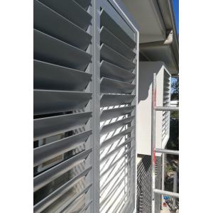 OEM / ODM Aluminium Vertical Louvers Window Shutters Panels Frame