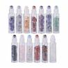 China Bottle Cap Wood 5ml Roll On Bottles Refillable Gemstone Essential Oil Roller Bottles wholesale