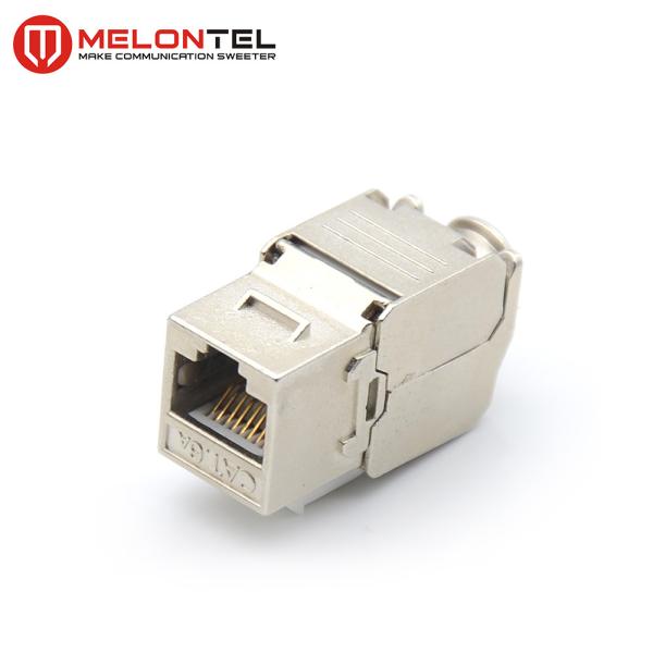 Toolless Cat6 Rj45 Female Connector 8 Pin Phosphor Bronze Light Weight MT 5203