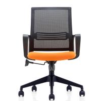 China Modern Staff Black Nylon Mesh Chair , Mid Back Office Furniture Swivel Chairs on sale