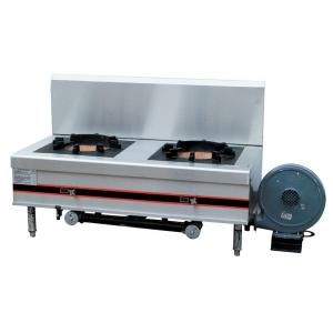 96KW Stainless Gas Stock Pot Range Two Burner For Commercial Kitchen DS-PRB-1470
