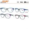 New style fashion competitive price Color plastic reading glasses,spring hinge