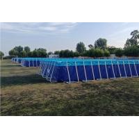 China 25Mx5M Outdoor PVC Tarpaulin Swimming Pool Metal Frame on sale