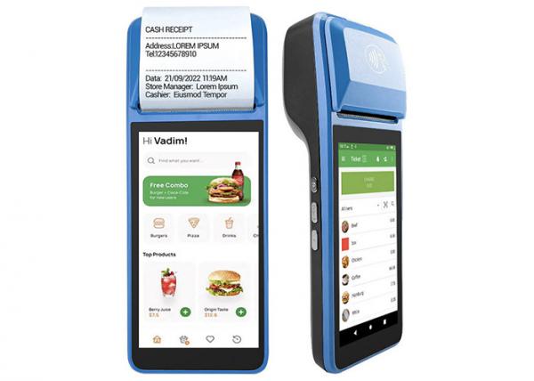 Mobile Handheld POS Terminal Payment Machine For Restaurant Online Ordering