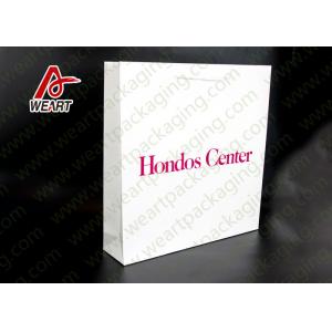 China White Card Paper Material Promotional Carrier Bags , Branded Promotional Products Bags supplier