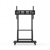 China Modern Universal TV Stand Base Moveable Height Adjustable With Wheels on sale