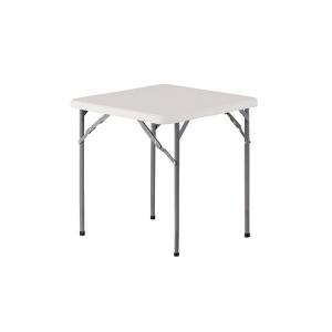 27.5 Inches Square Plastic Folding Tables / Super White Square Card Table